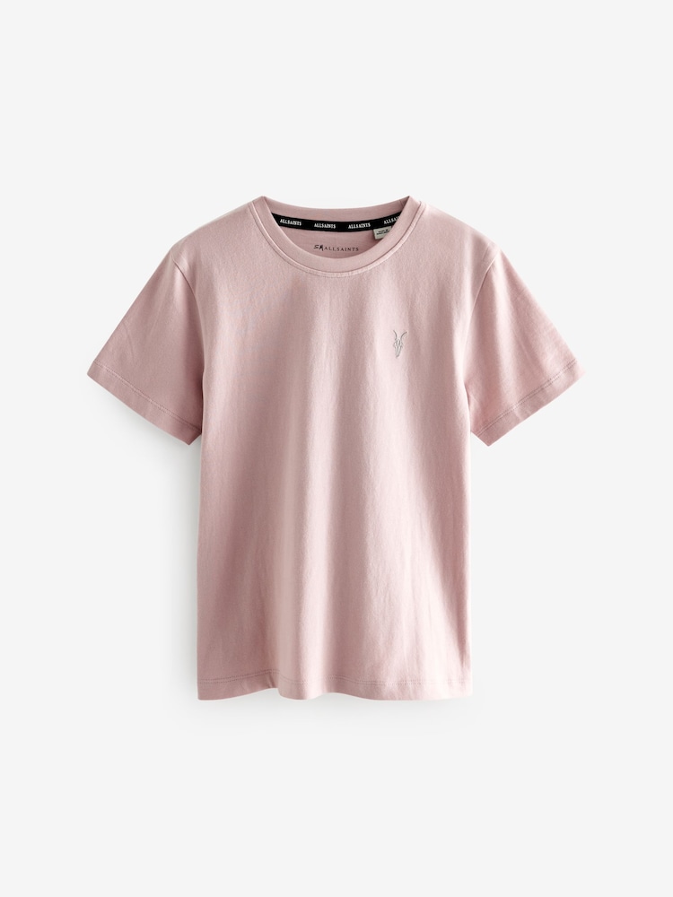 smALLSAINTS Pale Pink Boys Brace Crew 100% Cotton T-Shirts 3 Pack - Image 2 of 7