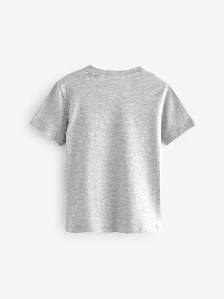 smALLSAINTS Green Boys Brace Crew 100% Cotton T-Shirts 3 Pack - Image 5 of 7