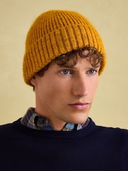 Joules Berwick Yellow Beanie Hat - Image 1 of 6