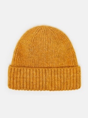 Joules Berwick Yellow Beanie Hat - Image 6 of 6
