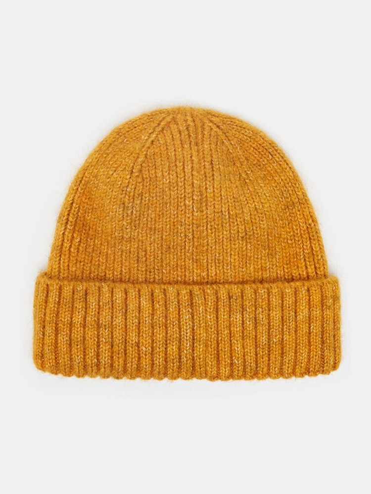 Joules Berwick Yellow Beanie Hat - Image 6 of 6