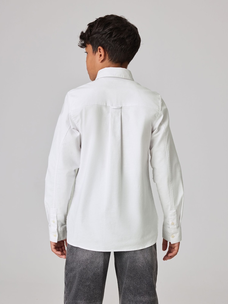 Wit - smALLSAINTS Ramskull Boys Oxford Shirt - Image 2 of 7