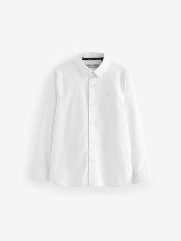 Wit - smALLSAINTS Ramskull Boys Oxford Shirt - Image 5 of 7