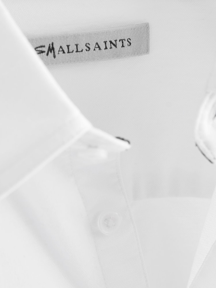 Wit - smALLSAINTS Ramskull Boys Oxford Shirt - Image 6 of 7