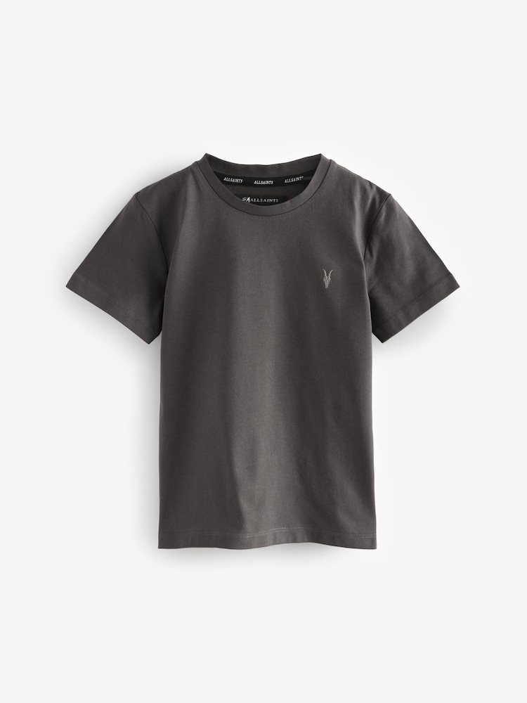 smALLSAINTS Grey/Brown Boys Mode 100% Cotton Cardigan and T-Shirt Set - Image 8 of 9