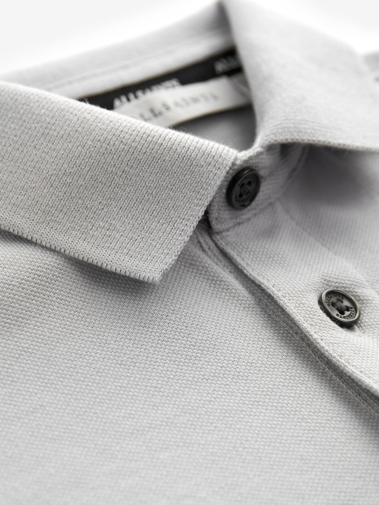 smALLSAINTS Grey Boys 100% Cotton Short Sleeve Polo Shirt - Image 7 of 7