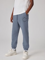 smALLSAINTS Navy Tierra Straight Cuffed Logo Joggers - Image 1 of 8