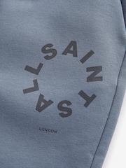 smALLSAINTS Navy Tierra Straight Cuffed Logo Joggers - Image 8 of 8