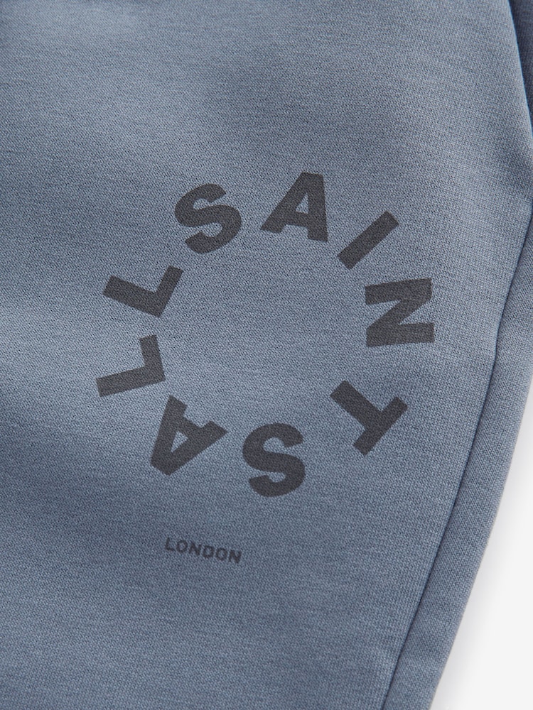 smALLSAINTS Navy Tierra Straight Cuffed Logo Joggers - Image 8 of 8