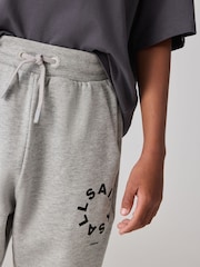 smALLSAINTS Grey Tierra Straight Cuffed Logo Joggers - Image 3 of 8
