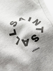 smALLSAINTS Grey Tierra Straight Cuffed Logo Joggers - Image 7 of 8