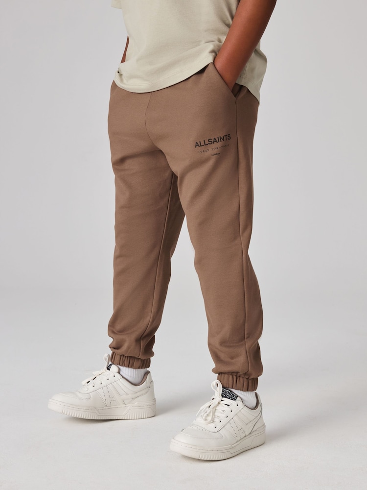 smALLSAINTS Brown Underground Straight Cuffed 100% Cotton Joggers - Image 1 of 1