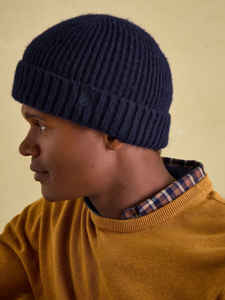 Joules Berwick Navy Beanie Hat - Image 2 of 5