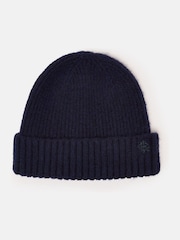 Joules Berwick Navy Beanie Hat - Image 3 of 5