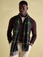 Joules Langtree Green & Navy Scarf - Image 1 of 5