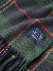 Joules Langtree Green & Navy Scarf - Image 4 of 5