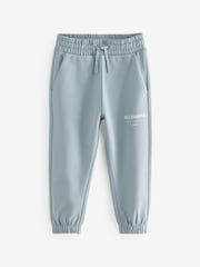 smALLSAINTS Pale Blue Underground Straight Cuffed 100% Cotton Joggers - Image 7 of 11