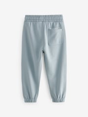 smALLSAINTS Pale Blue Underground Straight Cuffed 100% Cotton Joggers - Image 8 of 11