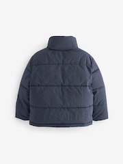 smALLSAINTS Navy Novern Reversible Padded Coat - Image 7 of 10