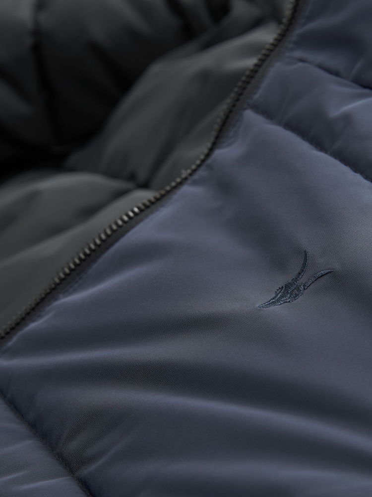 smALLSAINTS Navy Novern Reversible Padded Coat - Image 9 of 10