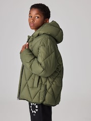 smALLSAINTS Khaki/Green Pegasis Quilted Boys Jacket - Image 1 of 11