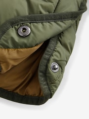 smALLSAINTS Khaki/Green Pegasis Quilted Boys Jacket - Image 10 of 11