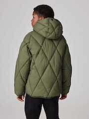smALLSAINTS Khaki/Green Pegasis Quilted Boys Jacket - Image 4 of 11