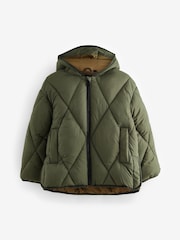 smALLSAINTS Khaki/Green Pegasis Quilted Boys Jacket - Image 6 of 11