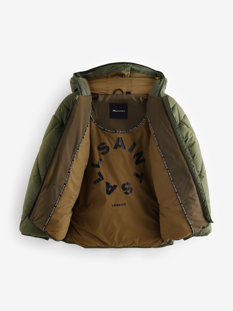 smALLSAINTS Khaki/Green Pegasis Quilted Boys Jacket - Image 7 of 11