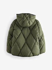 smALLSAINTS Khaki/Green Pegasis Quilted Boys Jacket - Image 8 of 11