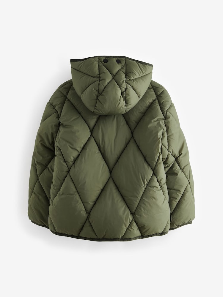 smALLSAINTS Khaki/Green Pegasis Quilted Boys Jacket - Image 8 of 11