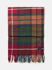 Joules Langtree Red & Green Scarf - Image 7 of 7