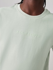 smALLSAINTS Mint Green Logo Embroidered Crew 100% Cotton T-Shirt - Image 4 of 7
