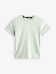 smALLSAINTS Mint Green Logo Embroidered Crew 100% Cotton T-Shirt - Image 5 of 7