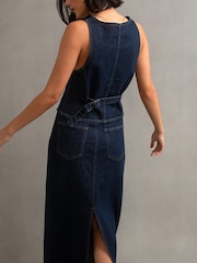 Nobody's Child Blue Denim Column Maxi Skirt - Image 2 of 3