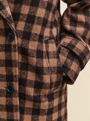 Nobodys Child Relaxed Plea Black Coat - Image 4 of 4