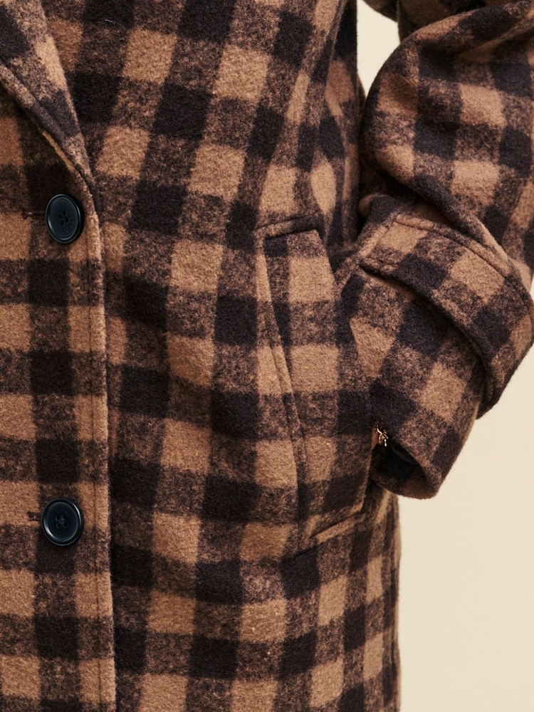 Nobodys Child Relaxed Plea Black Coat - Image 4 of 4