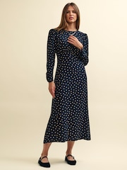 Nobodys Child Sienna Midi Black Dress - Image 1 of 4
