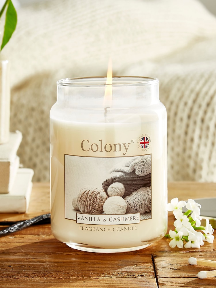 Wax Lyrical Colony Large Jar Vanilla and Cashmere Candle - Image 1 of 1