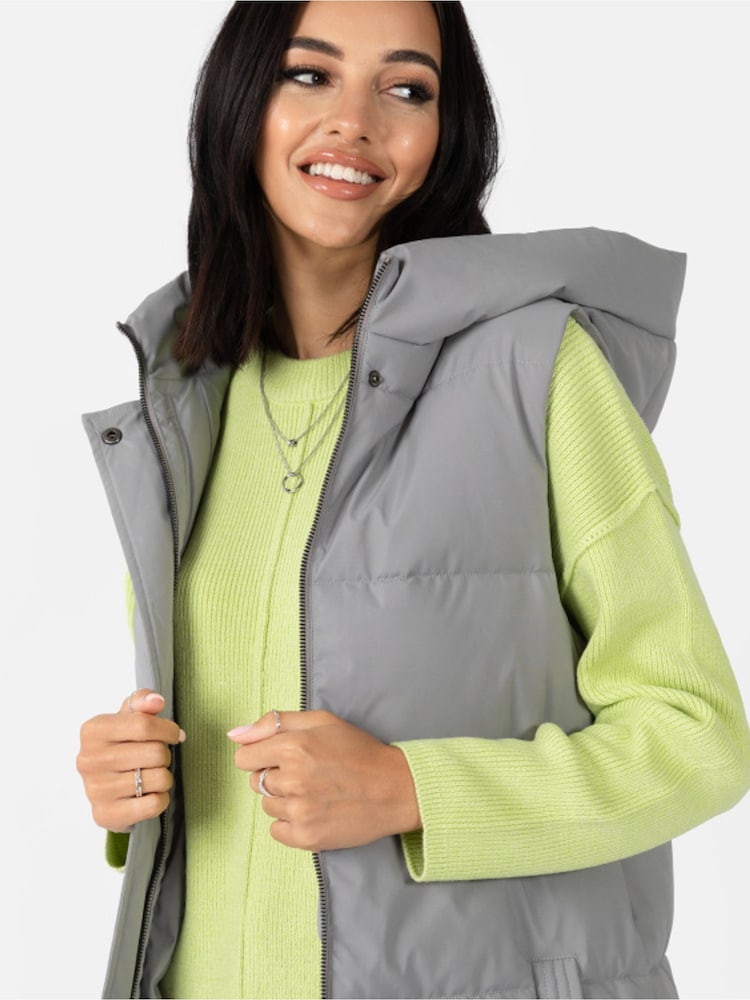 Lovedrobe Longline Gilet with Hood - Image 5 of 5