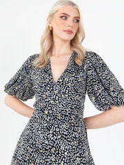 Lovedrobe Animal Print Wrap Front Midaxi Dress - Image 3 of 5