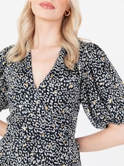 Lovedrobe Animal Print Wrap Front Midaxi Dress - Image 5 of 5