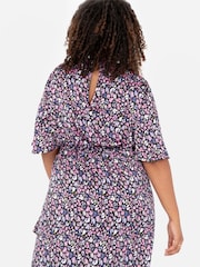 Lovedrobe Animal Print Frill Wrap Hem Maxi Dress - Image 4 of 4