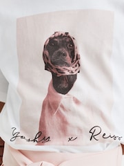Reiss White Yoshy 13-14 yrs Cotton Print T-Shirt - Image 4 of 6