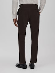 Oscar Jacobson Slim Fit Adjustable Cotton Trousers - Image 5 of 6