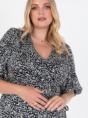 Lovedrobe Animal Print Wrap Front Midaxi Dress - Image 5 of 6