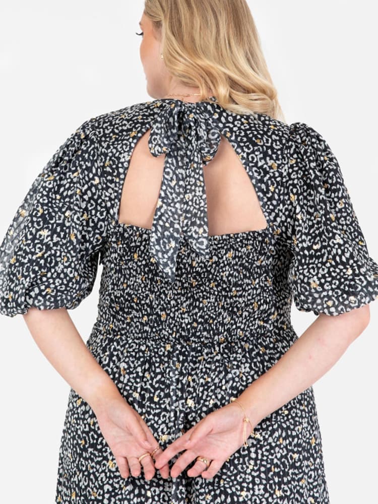 Lovedrobe Animal Print Wrap Front Midaxi Dress - Image 6 of 6