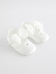 White Bow Occasion Baby Shoes (0-18mths) - Image 1 of 8