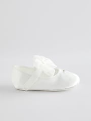 White Bow Occasion Baby Shoes (0-18mths) - Image 3 of 8