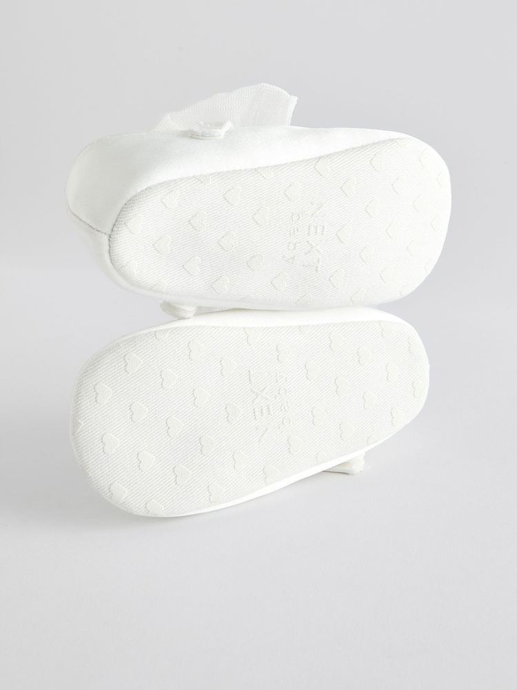 White Bow Occasion Baby Shoes (0-18mths) - Image 8 of 8